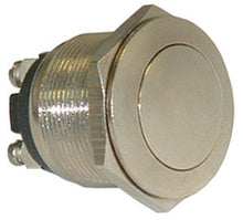 Load image into Gallery viewer, SPST-N.O. Push Button Switch, Polished Metal     16093 SW