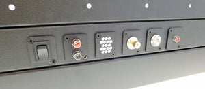 PROCRAFT D-PLATE Panel Mount w/ Dual RCA Solder Type Jacks #D-DUALRCA
