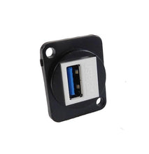 Load image into Gallery viewer, PROCRAFT LY-409 USB 3.0 Feed-Thru D Type Panel Mount Connector