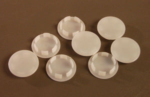 8 Pack Off White Plastic 7/8" Hole Plugs               HPW-875