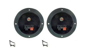 (2 PACK) 4-1/2" Speaker Terminal w/3.5A Breaker & 2 High Pass Attenuators 269-2196