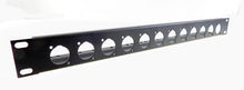 Load image into Gallery viewer, PROCRAFT TSP1U-12X-BK 1U Aluminum Rack Panel w/ Tie-Down Shelf 12 &quot;D&quot; punches