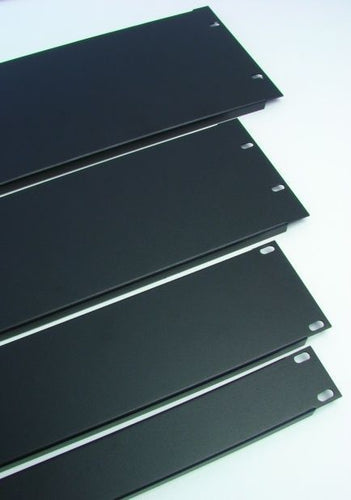 PROCRAFT SRP-4 4U 1.2mm Formed Steel Rack Panel - Black Powder Coat (4 space)