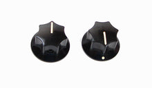Load image into Gallery viewer, 2 Pack Black Phenolic Amplifier Guitar Knob with Ivory Indicator Line   Z408600