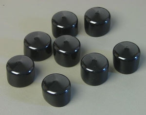 8 Pack Vinyl Caps-Fits 1" to 1-1/16"- 3/4" Inside Height           VC-1.0-75-B