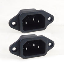 Load image into Gallery viewer, 2 Pack AC Power IEC Standard C-14 Inlet Connector Flange Mount