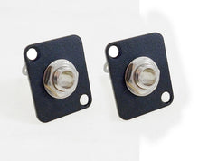 Load image into Gallery viewer, (2 PACK) PROCRAFT D-11 Panel Mount D type Plate w/ 1) Switchcraft #11 Mono 1/4&quot;