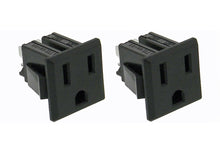 Load image into Gallery viewer, 2 Pack AC Outlet, NEMA 5-15R, 3 Wire 15A, Snap-in    32041