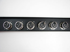 PROCRAFT AFP1U-12XM-BK 1U Formed Aluminum Rack Panel w/12 XLRM (or any config)