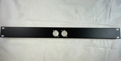 PROCRAFT AFP1U-2X-BK 1U Formed Aluminum Rack Panel w/ 2 D punches