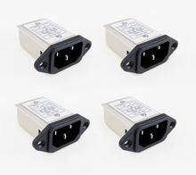 Load image into Gallery viewer, 4 Pack Noise Filter, AC Line 10A, 115/250VAC, IEC Input DR-10A2IL