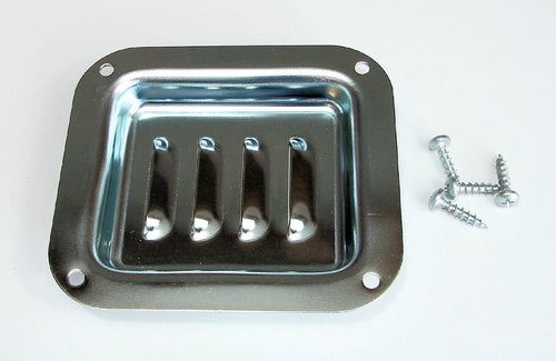 PENN ELCOM D0511Z Zinc Recessed Steel Louver Dish w/ Mounting Screws