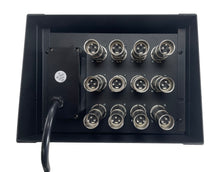 Load image into Gallery viewer, PROCRAFT LARGE GAP LID FEED-THRU RECESSED Stage Pocket/Floor Box w/ 1) WIRED AC 12) XLR FEMALE