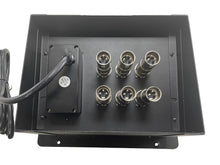 Load image into Gallery viewer, PROCRAFT LARGE GAP LID FEED-THRU RECESSED Stage Pocket/Floor Box w/ 1) WIRED AC 6) XLR FEMALE