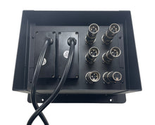 Load image into Gallery viewer, PROCRAFT LARGE 3 HOLE LID FEED-THRU RECESSED Stage Pocket/Floor Box w/ 2) WIRED AC 5) XLRF 1) XLRM