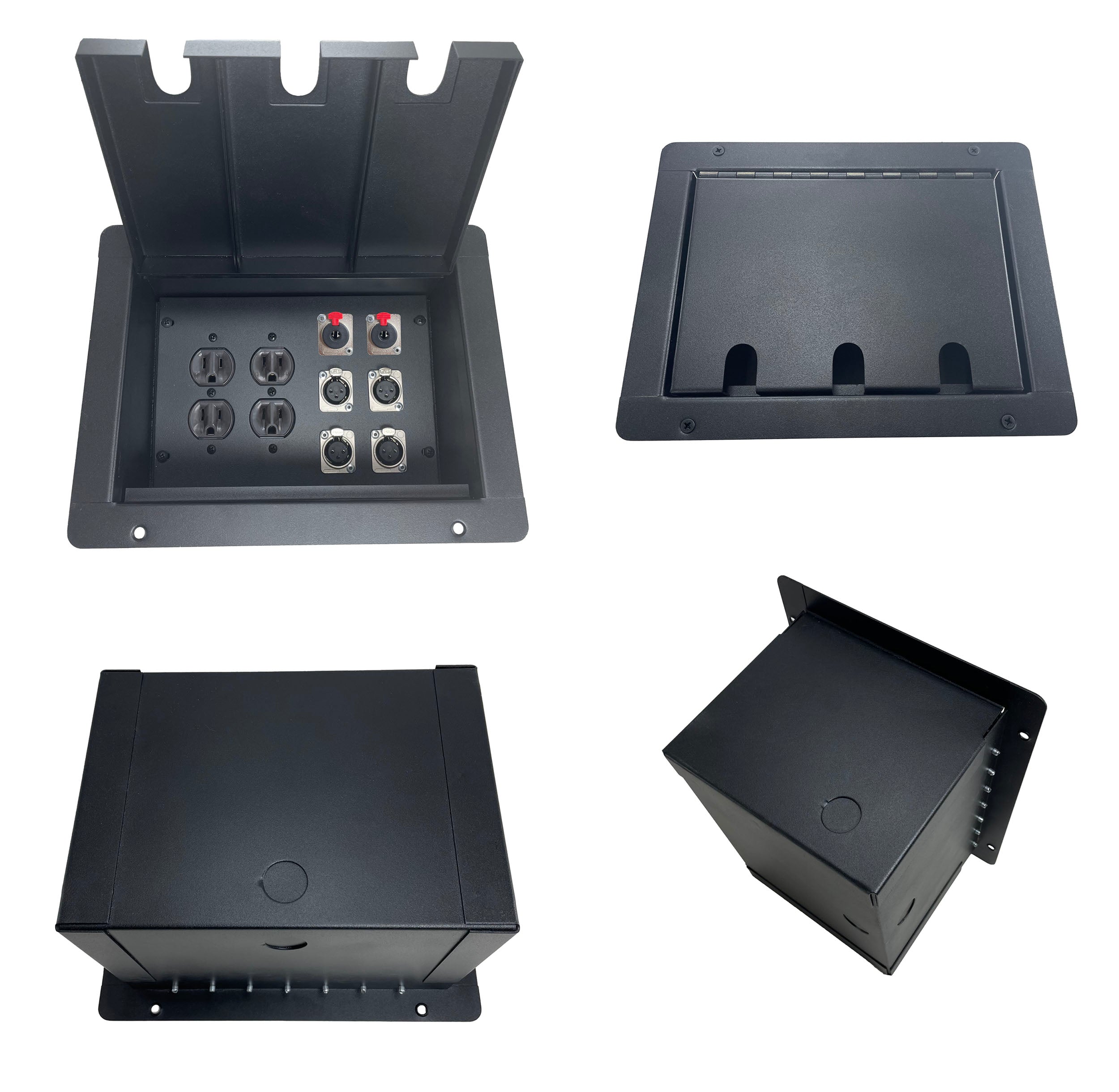 FPML2DUPBK Floor Pocket SE Systems - Elite Core FB4 Recessed Floor Box ...