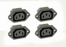 Load image into Gallery viewer, (4 PACK) IEC STANDARD C-13 OUTLET PANEL MOUNT CONNECTOR PART# 4PAC