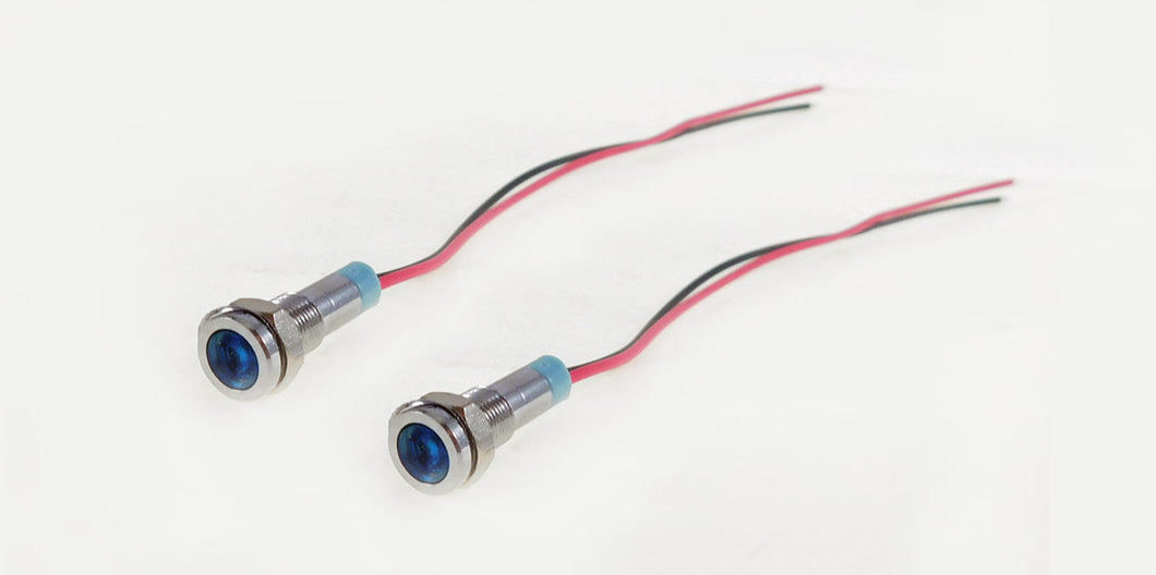 2 Pack Procraft 6mm 115v LED Indicator Lamp Blue    6ZSD.X-115-B