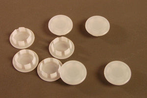 (8 PACK) 11/16" Off White Plastic Hole Plugs Fits Thickness .016"-.125"  HPW-687