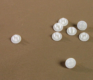 (8 PACK) 1/4" Off White Plastic Hole Plugs Fits Thickness .016"-.125"  HPW-250