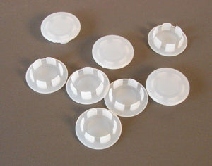 8 Pack Plastic 3/4" Hole Plugs - Off White     HPW-750