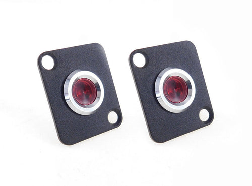 2 Pack Procraft D-Plate With 12mm 115v LED Indicator Lamp Red D-12ZsD.A.L-115-R
