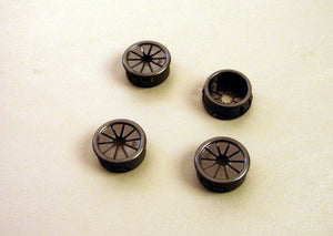 4 Pack 3/4" Expandable Black Plastic Grommets PG750BKX4