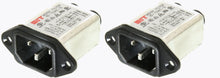 Load image into Gallery viewer, 2 Pack Noise Filter, AC Line 10A, 250VAC, IEC Input            31918 FL