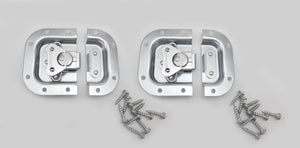 (2 PACK) PENN ELCOM 3758 Recessed Butterfly Latch for Racks/ Cases/ Cabs - ZINC