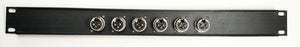 PROCRAFT AFP1U-6XF-BK 1U Formed Aluminum Rack Panel w/ 6 XLRF ( or any config)