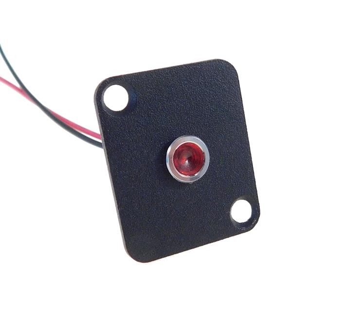 Procraft D-Plate With 6mm 115v LED Indicator Lamp Red    D-6ZSD.X-115-R