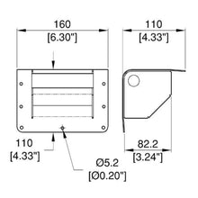Load image into Gallery viewer, (2 PACK) PENN ELCOM H1105/90 Blk Steel Bar Speaker/ Case Corner Handle w/screws