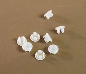 8 Pack Off White Plastic 5/16" Hole Plugs                       HPW312