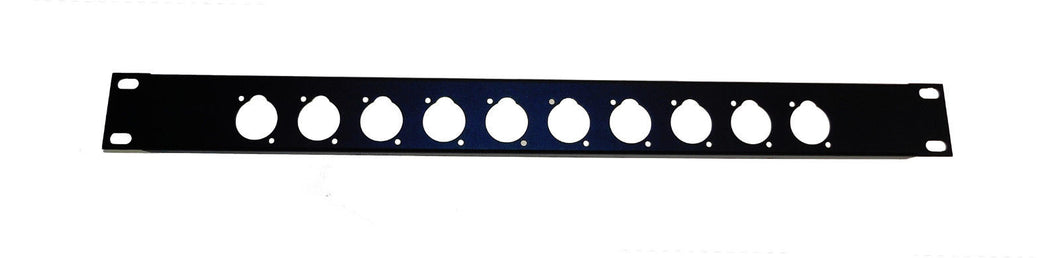 PROCRAFT AFP1U-10X-BK 1U Formed Aluminum Rack Panel w/ 10 D punches