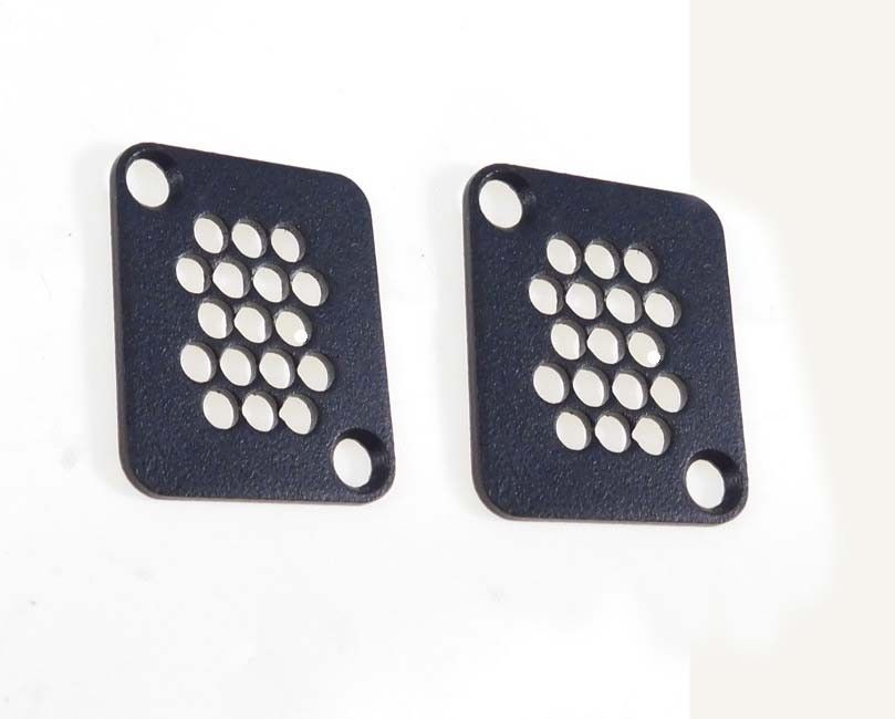 (2 PACK) PROCRAFT D-VENT D Type Panel Mount Plate with Round Vent Holes