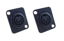 Load image into Gallery viewer, (2 PACK) PROCRAFT D-PLATE 5-PIN MIDI / DIN panel mount connector #D-DIN-5