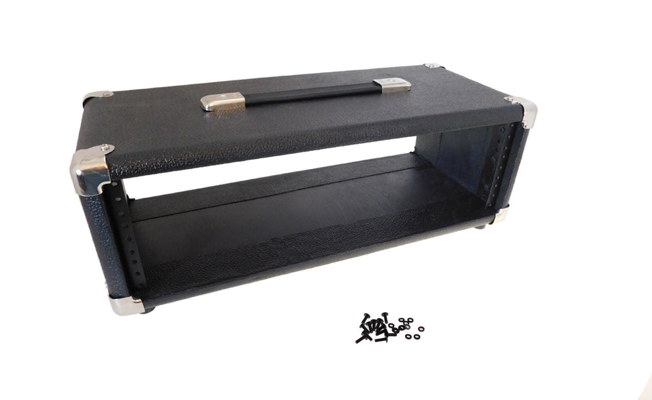 PROCRAFT 3U 9" Rack Case in Black Tolex Wrap - Top Handle w /Rack – Pro Speaker Parts