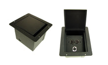 Load image into Gallery viewer, PROCRAFT FGML-1DUP1X-BK GAP Lid Recessed Stage Pocket / Floor Box 1AC + 1 CH - any config