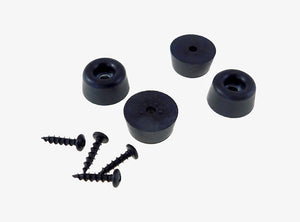 4 Pack Procraft Tapered Feet 1" Dia. x 17/32" Tall - With Screws    FT-1532