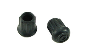 (2 PACK) 1/2" Steel Reinforced Rubber Cane, Crutch, or Chair Tips #CTR-500-B