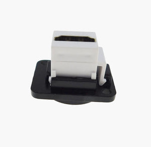 PROCRAFT LY-421 HDMI Feed-Thru D Type Panel Mount Connector BLK w/ WHT