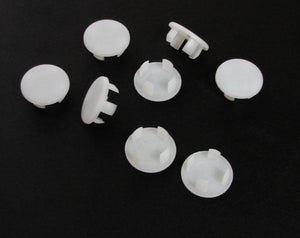 Set of Eight Off White Plastic 18mm Hole Plugs                 HPW18mm