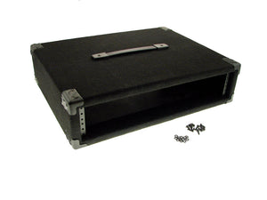 PROCRAFT 2U 16" Deep Rack Case in Black Carpet Wrap - Top Handle w/ Rack Screws