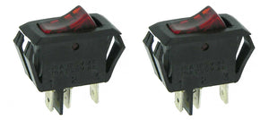 2 Pack Lighted Rocker Switch 16 Amp 125 VAC   34273
