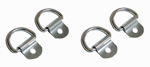 4 Pack Steel D-Ring 1/8