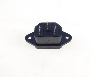 One AC Power IEC Standard C-14 Inlet Connector Flange Mount