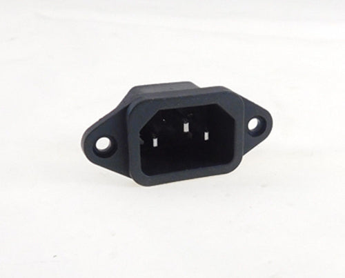 One AC Power IEC Standard C-14 Inlet Connector Flange Mount