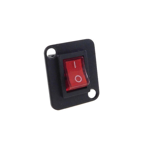 Procraft D-Plate With CQC DPST 10 Amp Illuminated Red Rocker Swtch    D-T85/55