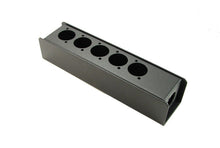 Load image into Gallery viewer, PROCRAFT PB1A-1X5X-BK Steel Project Box  8&quot; x 1-7/8&quot; x 1 5/8&quot; w/ 6 &quot;D&quot; Punches