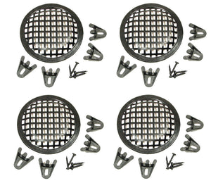 4 Pack Procraft 5" Speaker Grill With Mounting Hardware for 5"  Woofers   PG05